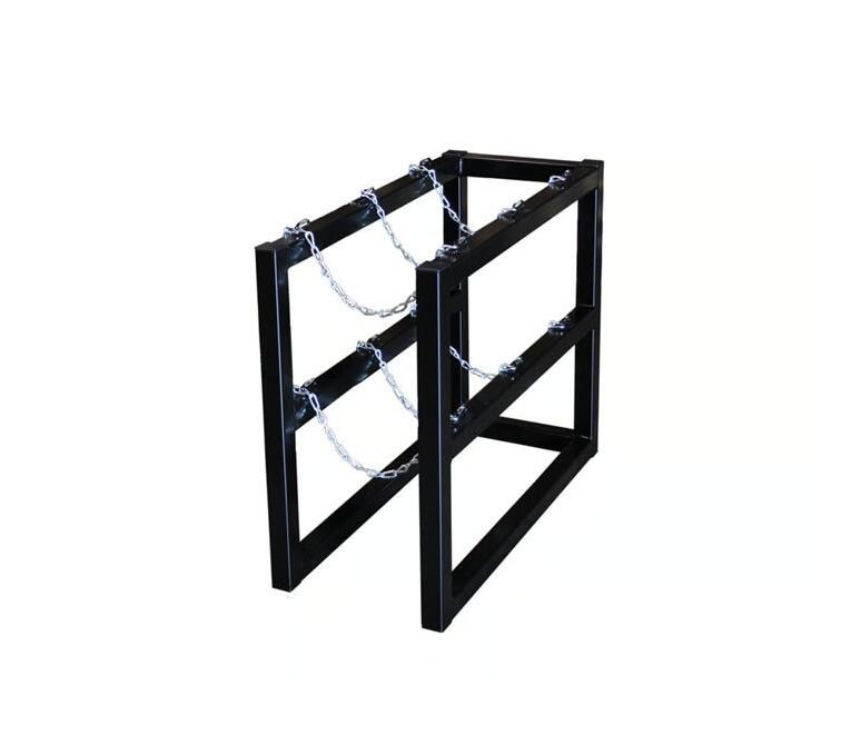 Three Tank Gas Cylinder Rack Compressed Gas Cylinder Storage Racks
